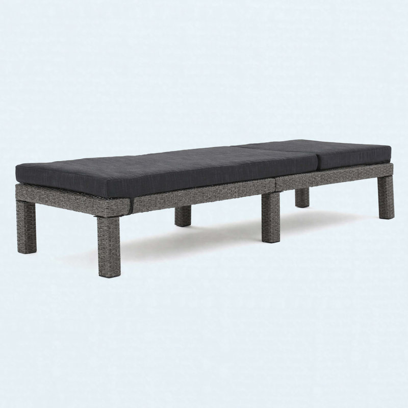 Fauteuil inclinable d'extérieur en fer gris