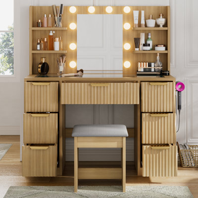 Meuble-lavabo avec miroir à DEL Tovae