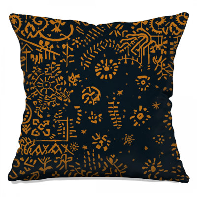 Tribal Symbols Pattern Double Sided Throw Pillows