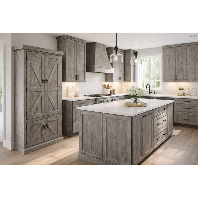 Garde-manger 75 po Blissfield, Bois de grange rustique