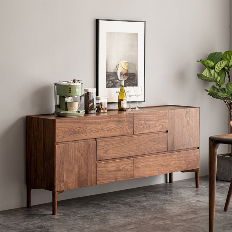 Modern Irregular Sideboard, 31.5" H x 62.99" W x 16.54" D
