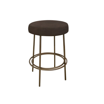 Wooden Frame & Metal Base, 24" Stool