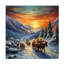 Seasonal Christmas Road sur impression sur toile-496032139