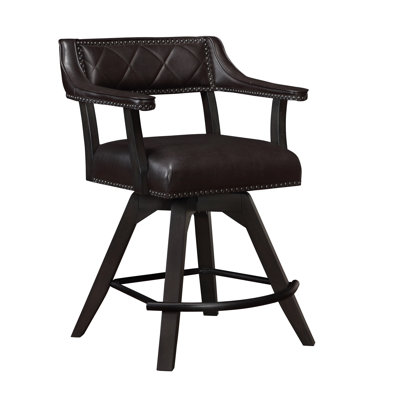 Tabouret de comptoir pivotant rembourré Diamond