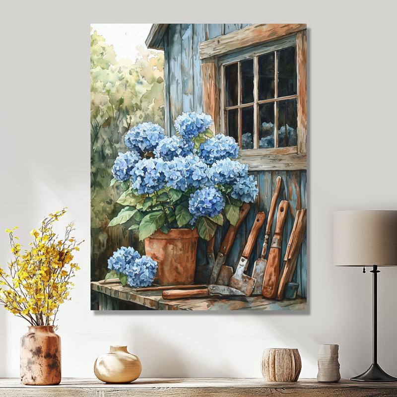 Eberly - Floral Wall Art, Toile tendue, Ne s’applique pas, H 20 po x l 12 po