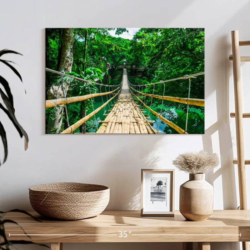 Lilie Bamboo Suspension Bridge, 16" H x 24" W