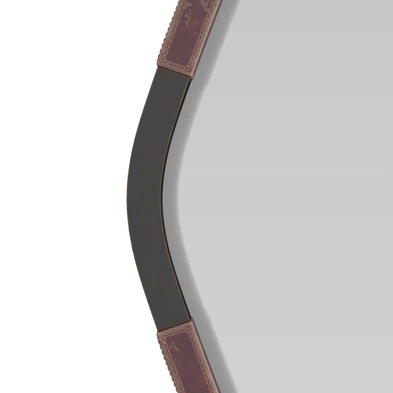 Brielle Diamond Brass Mirror