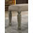 Breda Antique Gray Finish Upholstered Nailhead Bench
