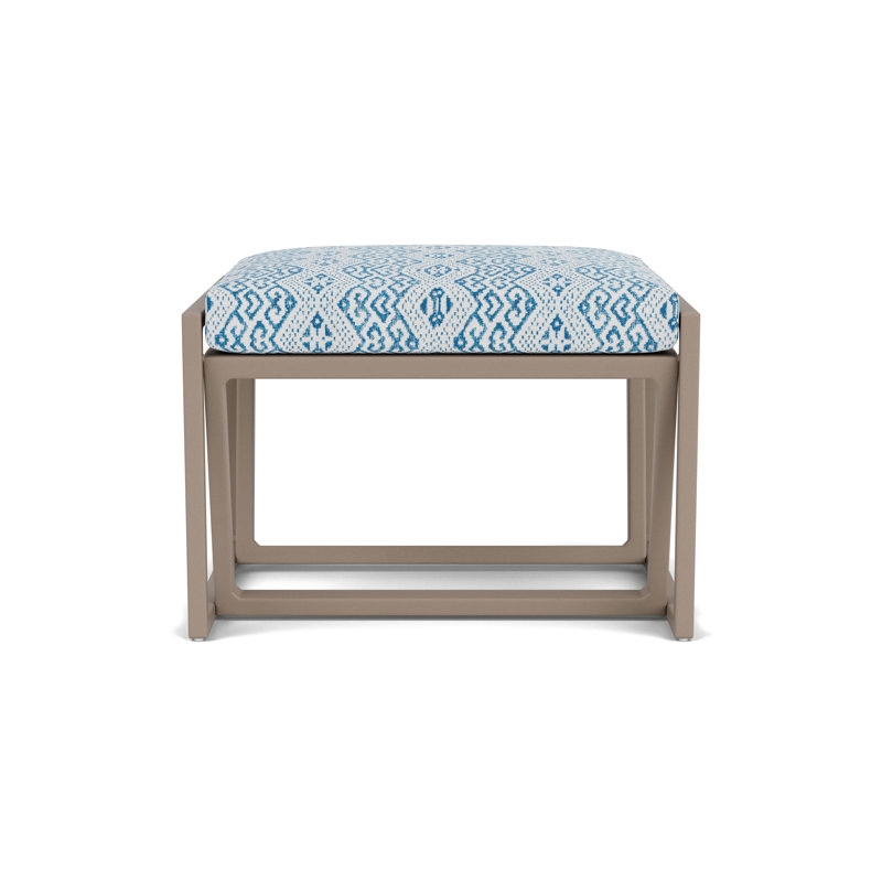 Summit Outdoor Ottoman, French Beige, Aman Capri