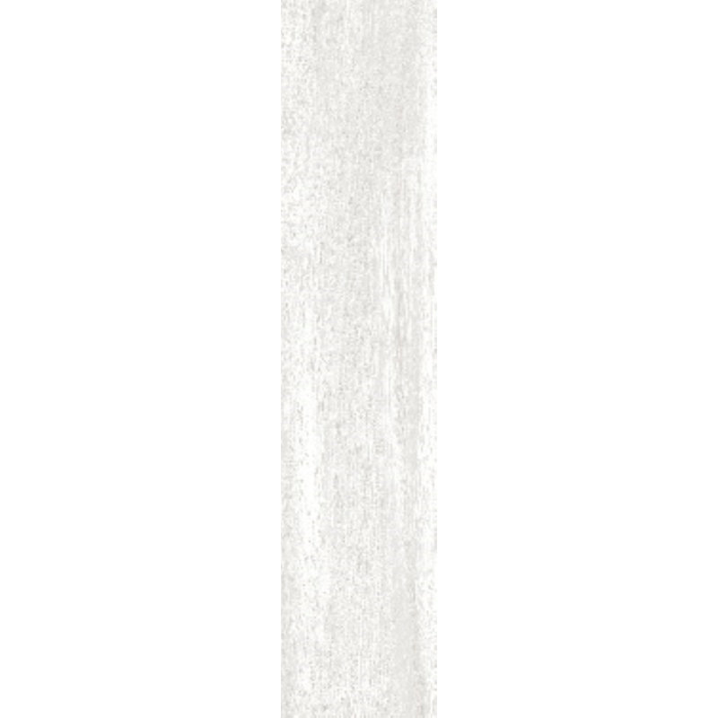 Mello 8" x 40" Porcelain Plank Wood Look Tile, White