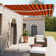 Dakota Fields 137.55cm W x 2.5cm D Orange/Brown Cover Retractable Patio Awning