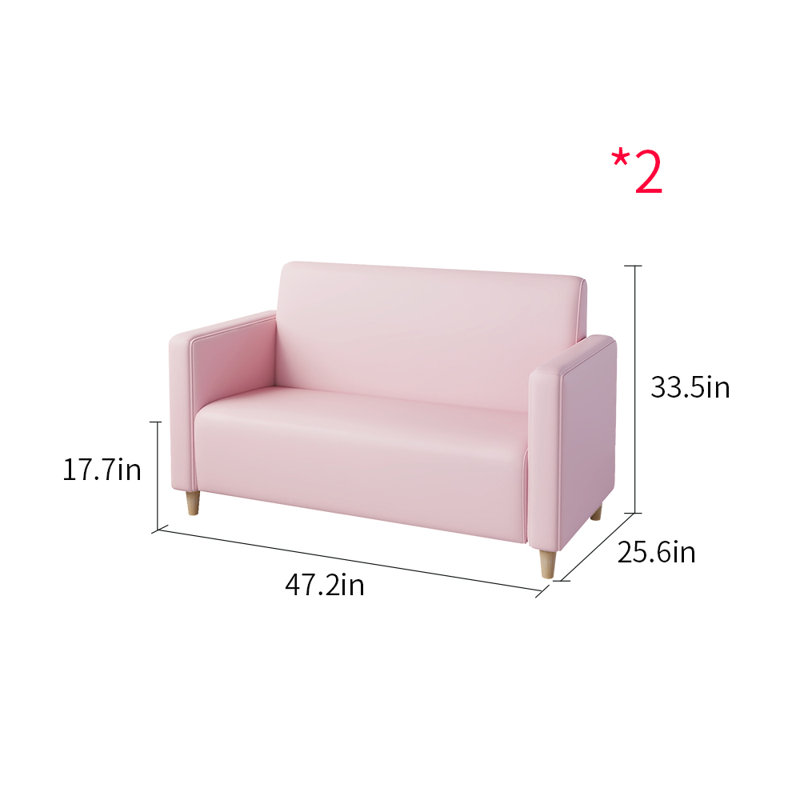 Runar 47.2'' Faux Leather Settee