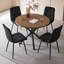 50cm H Velvet Upholstered Metal Side Chair-686924708-689253978