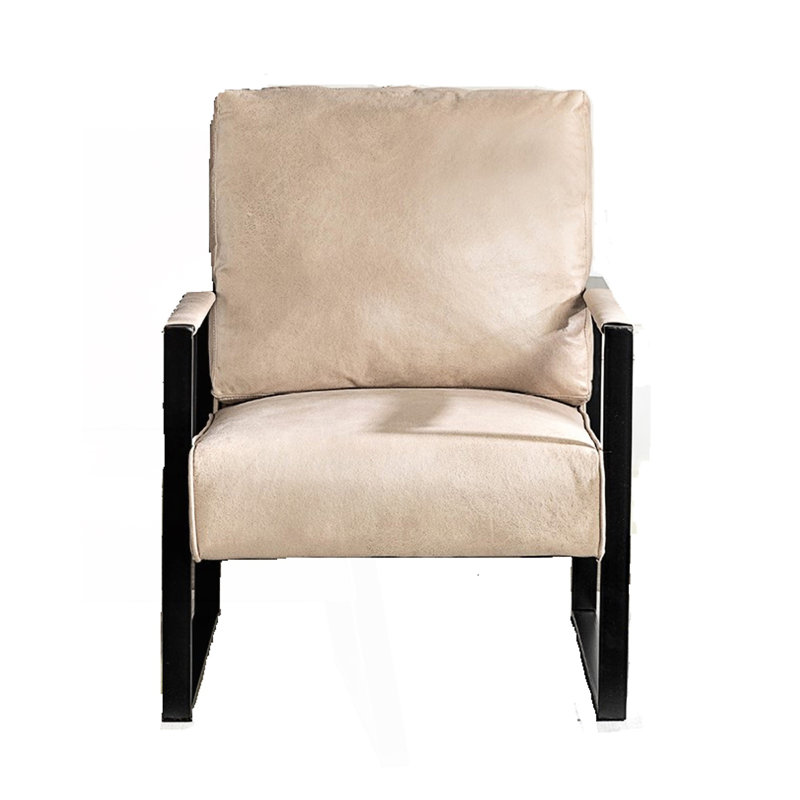 Chaise d'appoint, fauteuil de salon Classic Mid Century, Chameau clair