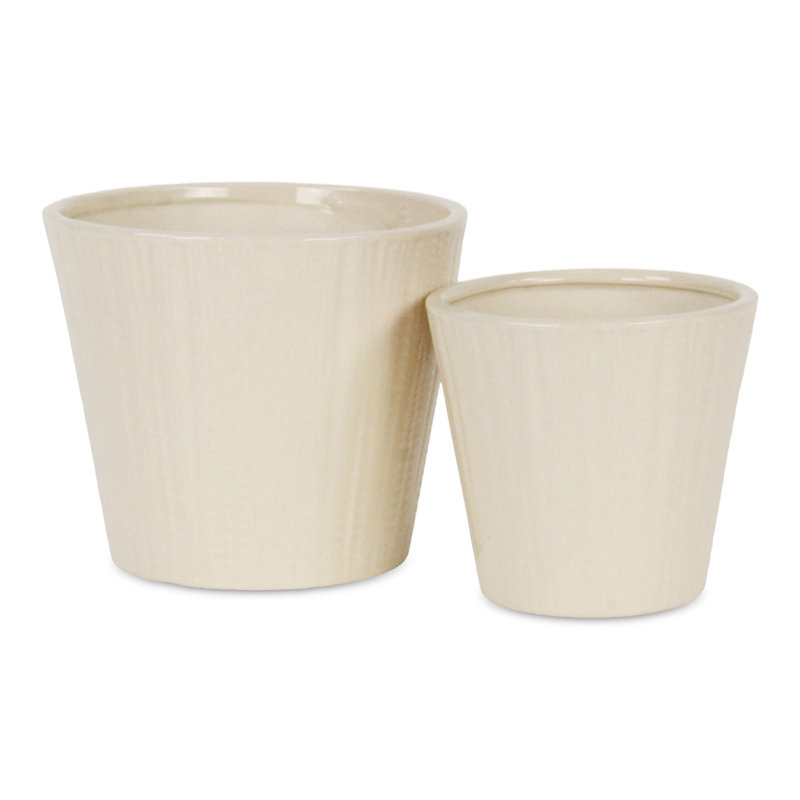 Uljana Handmade Ceramic Pot Planter, 5" x 5.25" x 5.25"