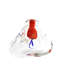 Toulouse European Art Glass Vase Orange