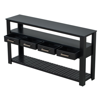 61.5'' Large Entryway Table With 4 Drawers