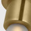 Kelly Wearstler Volver 1-light Small Ceiling Flush Mount in Bronze with Clear Etched Glass shade-604665868-604665865