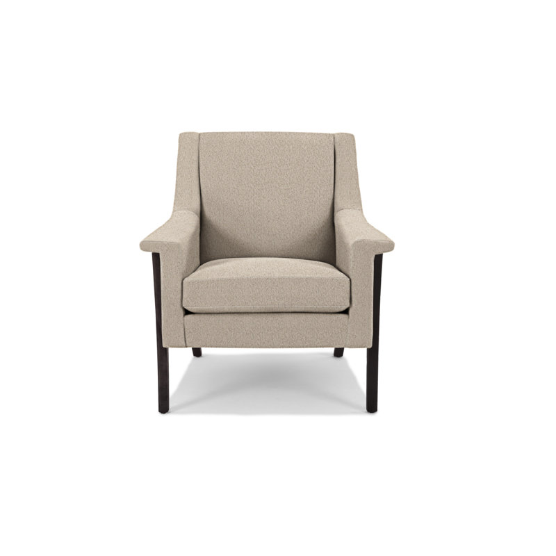 Arlo Armchair, Wenge, Ecru Polyester Blend