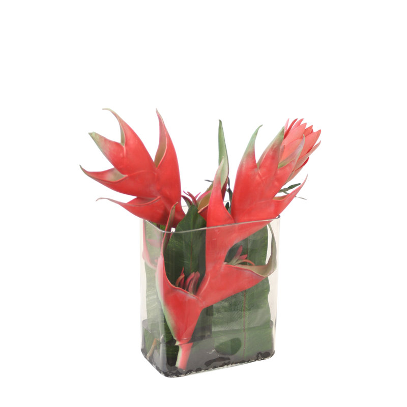 Tropical Mix in Tulip Vase