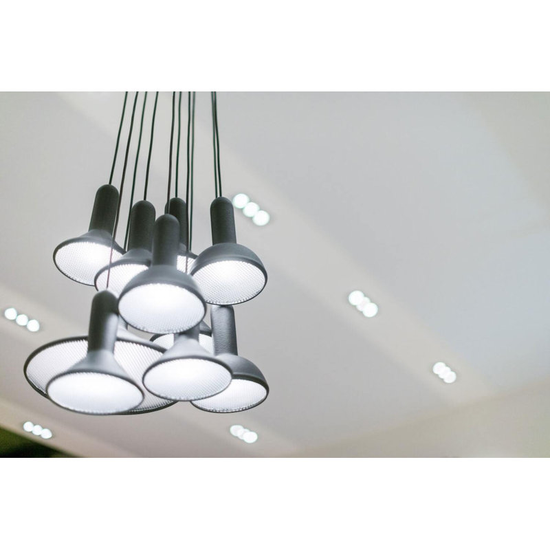 Torch Light, S10 Bunch L1800, 110/120V, 70.87" H x 15.75" W x 15.75" D, Black, 10 Lights