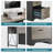  Bartolot 63" W L-Shaped Computer Desk with Monitor Stand and 4 Drawers-112156766-79637342