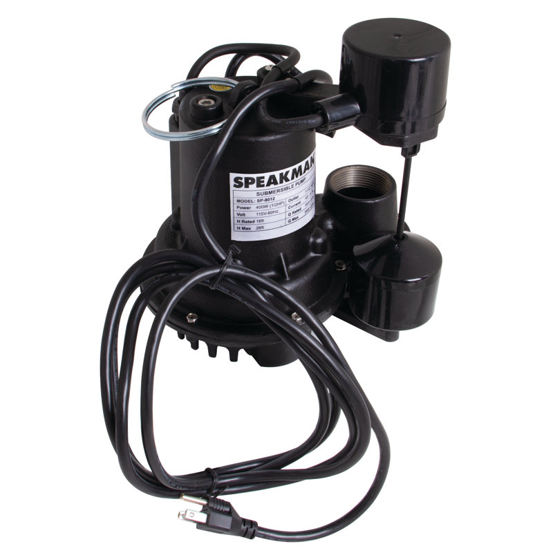 Speakman SP-8012 1/2 HP Sump Pump