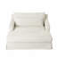 Canapé-lit en chenille, canapé Cama de 59,5 pouces, canapé-lit, canapé causeuse, canapé décontracté avec surface texturée et deux coussins, convient au salon, beige-1306559181