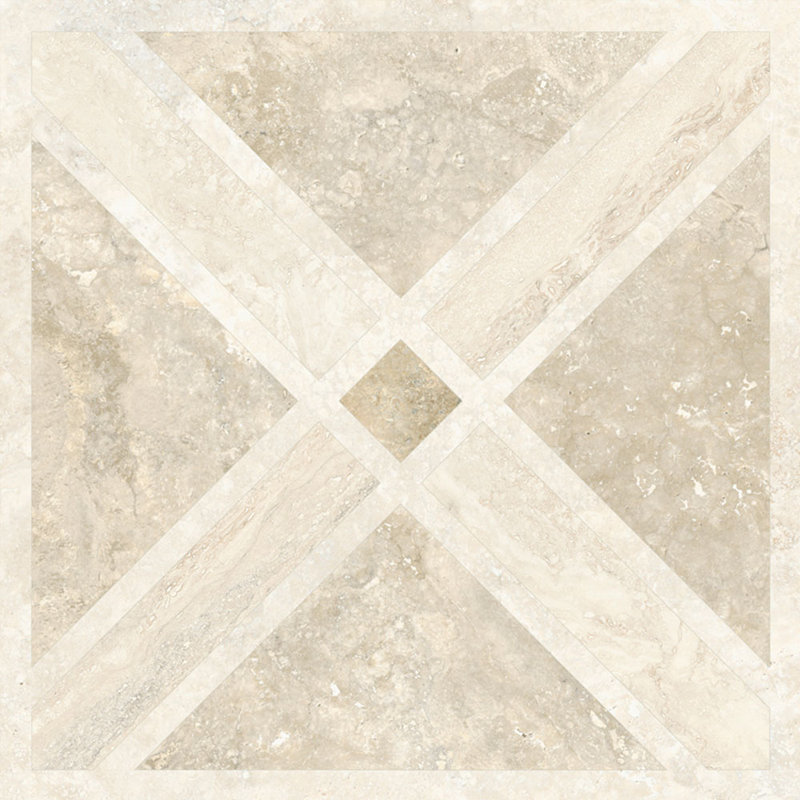 Carrelage en travertin 24 x 24 Tra Travine, Mat déco