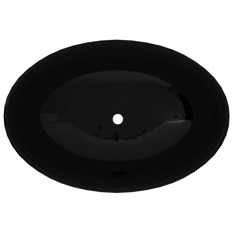 Ebern Designs Brallan 400mm L x 330mm W Ceramic Oval Sink