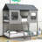 Kids Twin Over Twin Bunk Bed with Guardrails-70507710