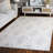 Faust 405 Hand Tufted Wool/Viscose/Cotton Damask Rug in Light Gray/Blue-2099522002