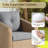 3 - Piece Patio Wicker Swivel Chair Set with Cushions and Side Table-1467534963