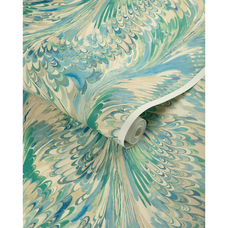 Garden Walk Taplow Abstract Pulp Blend Border, Marine/Sand