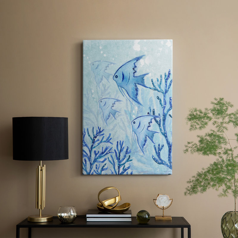 Poisson ange II - Cavas enveloppés de galerie, H 18 po x l 12 po