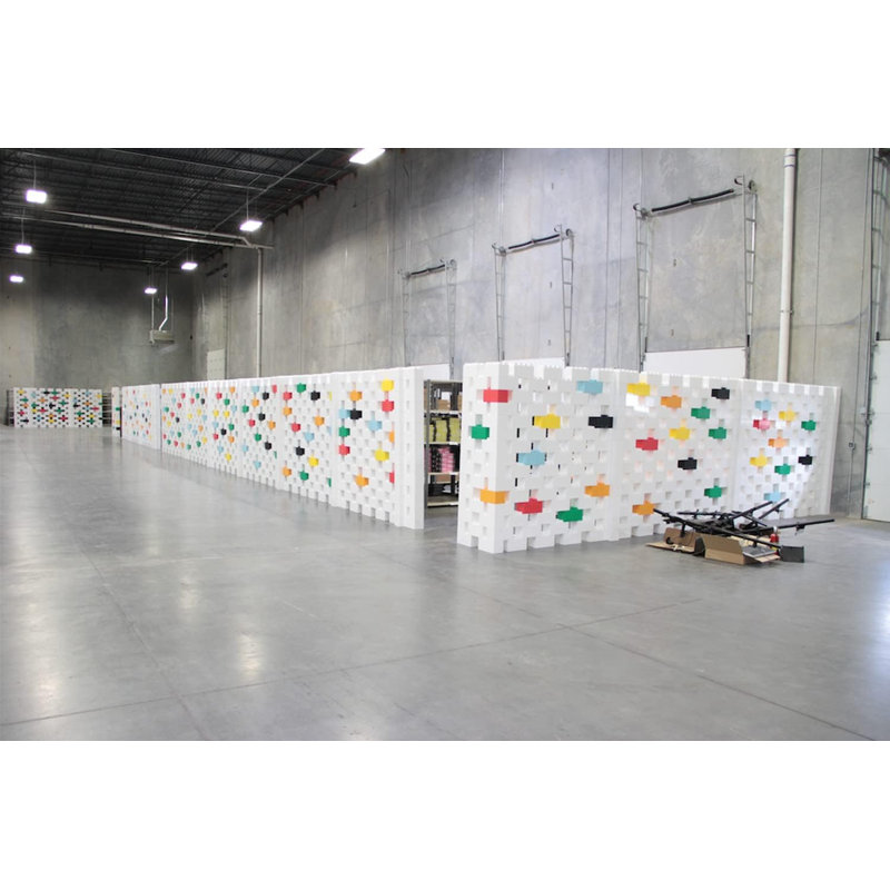 7' T Giant Block Wall Kit, 84" H x 84" L, Blue