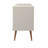 Utopia 63.38" Wide Contemporary Modern 3-Drawer Sideboard in Off White and Maple Cream-922670612