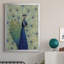 «Blue Peacock I», toile encadrée de qualité supérieure - prête à être accrochée-528804350-528804349