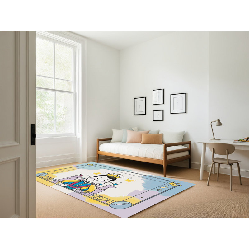 Tapis fantaisie East Urban Home, Rectangulaire 2 pi x 3 pi