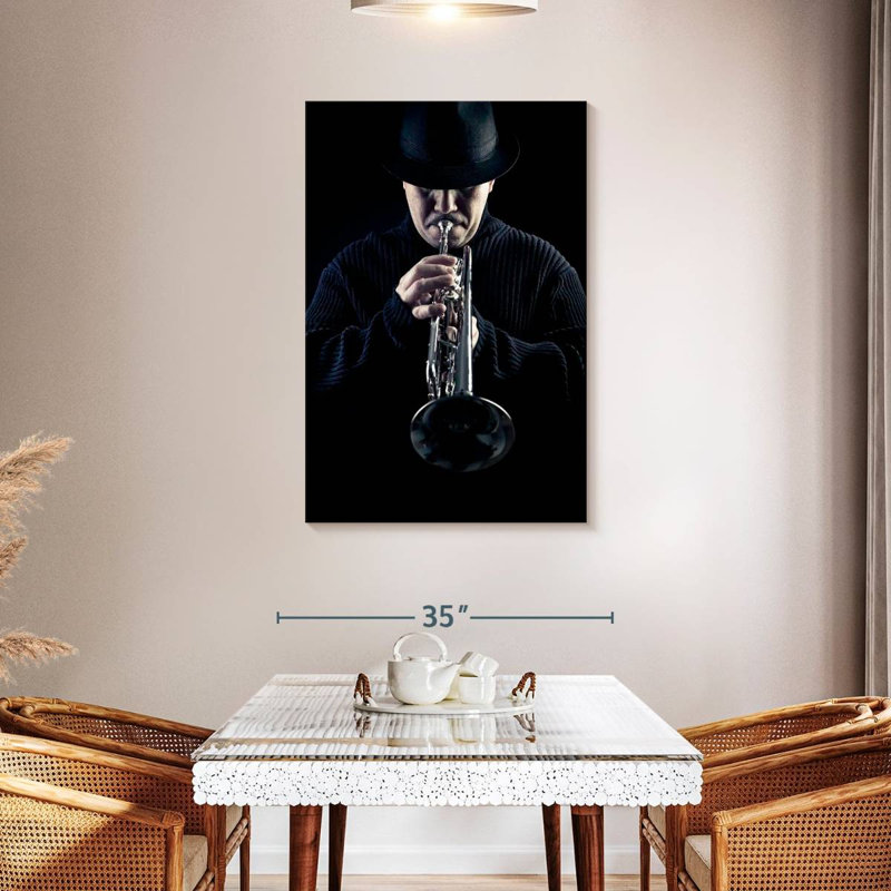 Abarca Jazz Trumpeter, 45" H x 30" W