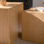 Tables de bout modernes en bois massif, conception peu encombrante pour un usage domestique