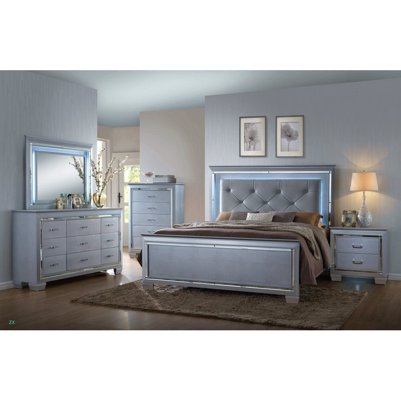 Finition de pied de lit texturée 1pc, Grand lit