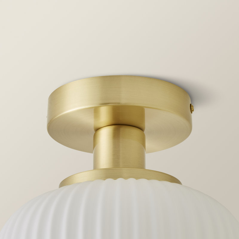 Calpe Glass Flush Mount, Yes