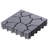11'' L x 11'' W Composite Interlocking Deck Tile in Gray