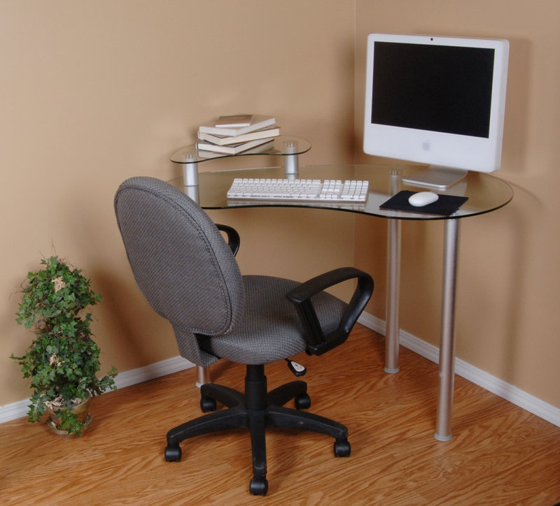 Brough Glass Aluminium Writing Desk