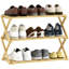 HOMCOM Bamboo Shoe Rack, Folding Shoe Shelf-799607740