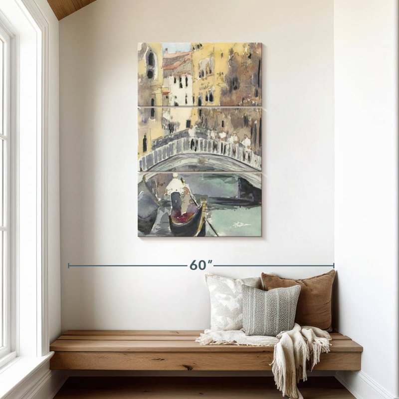 Masam Along The Venice Canal, 45" H x 28" W