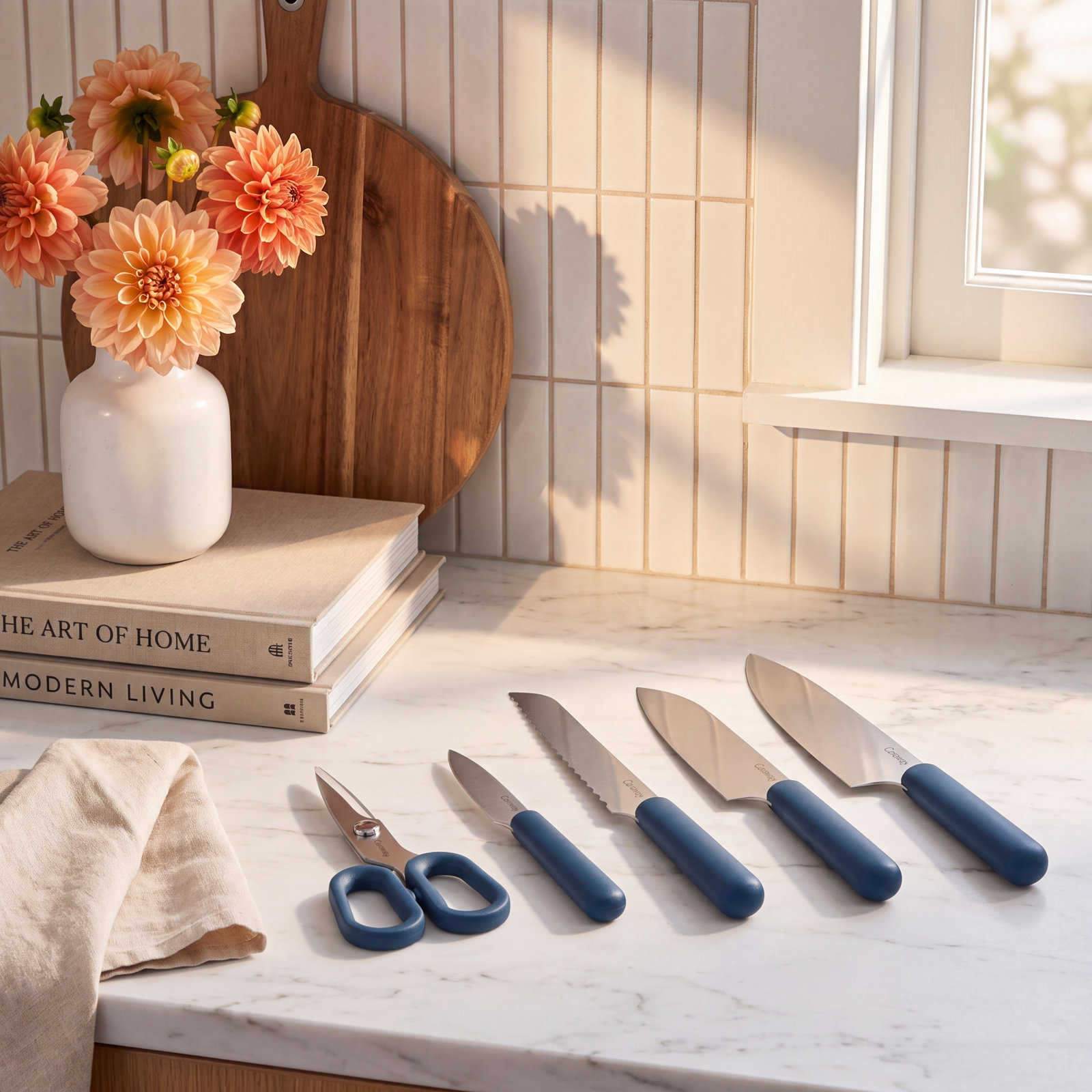 Caraway 5-Piece Knife Set, Navy