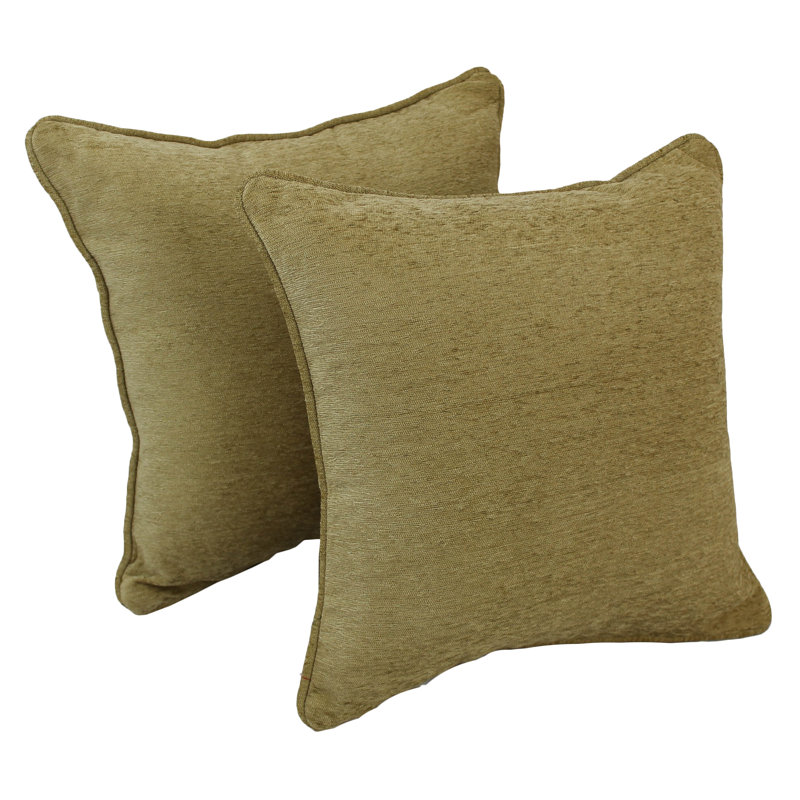  Chenille Throw Pillow, Brown