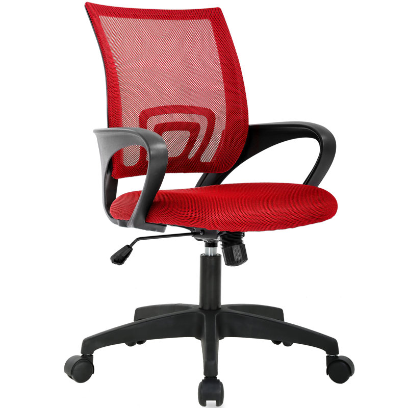 Office Chair Ergonomic Mesh Task Chair Adjustable Height Office Chair Executive Desk Chair Swivel Rolling Office Computer Chair with Armrest Wheels for Office Home